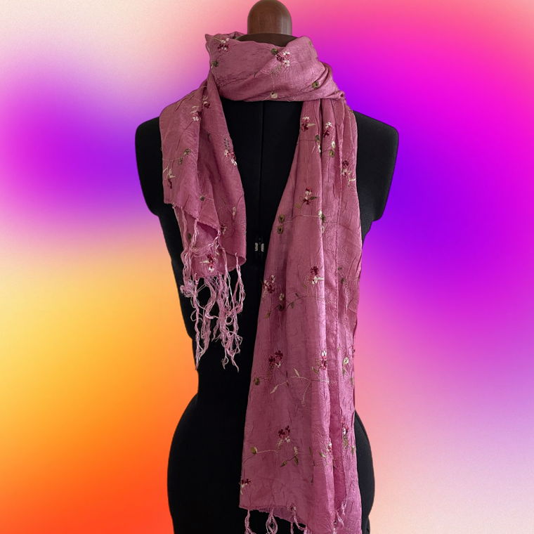 Pink scarf 