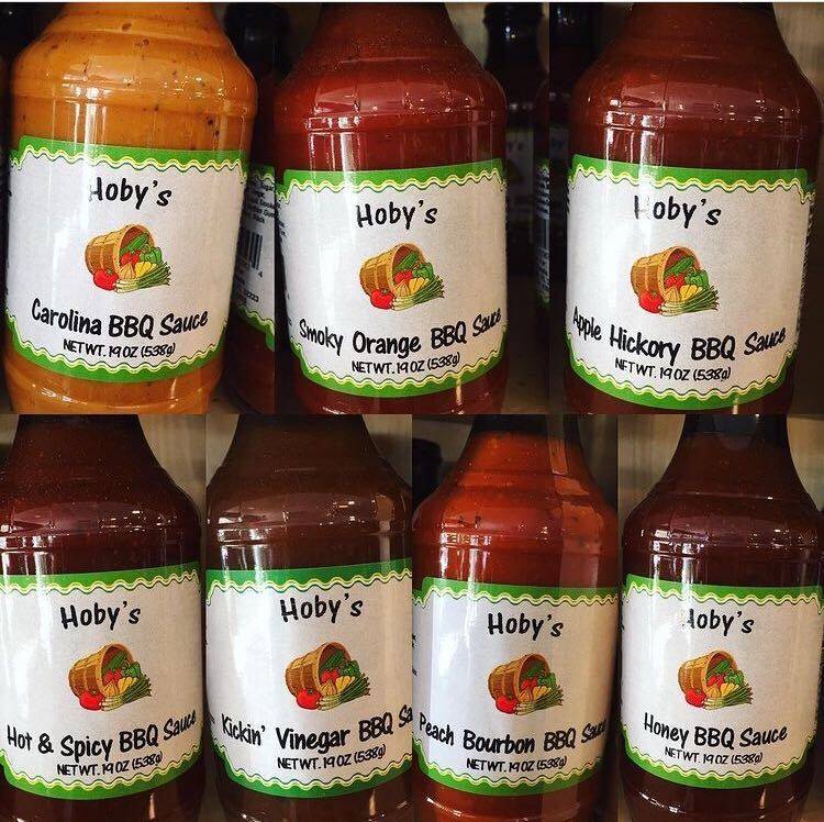 BBQ Sauces from Hoby's Honey and General Store Jacksonville Florida