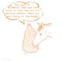 CARTOON HORSE EATING WHILE THINKING ABOUT METABOLIC CARE CURAFYT