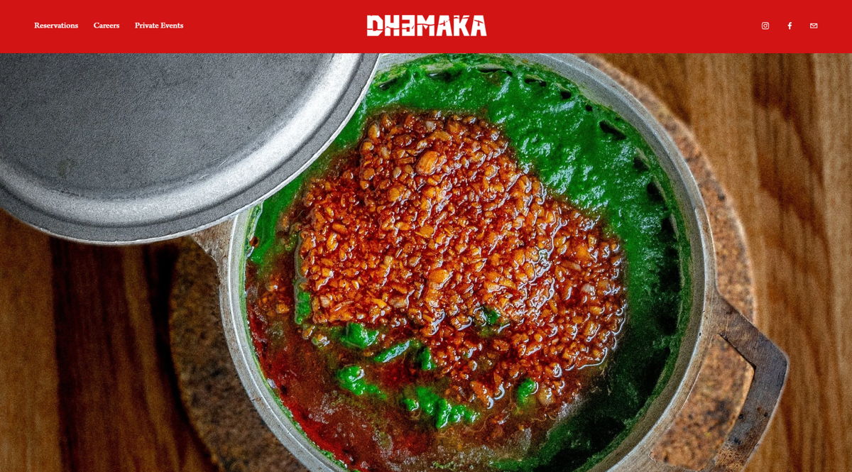 Screenshot of Dhamaka , from the brochure websites collection.
