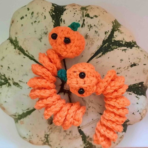 Pompoen Zorgen Worm Haakpatroon