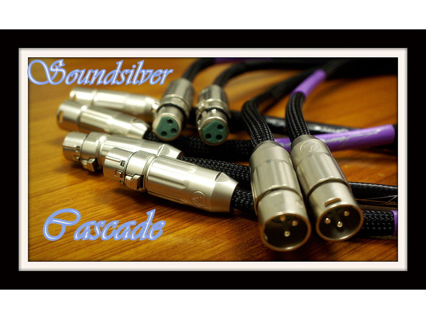 Soundsilver Cascade XLR-  Limited Edition- Xmas $30.00 off sale - 1 meter last pair at this price.