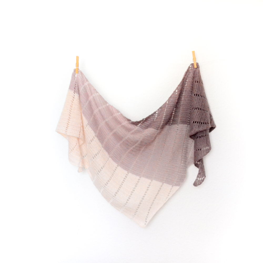 Blueberry popsicle shawl