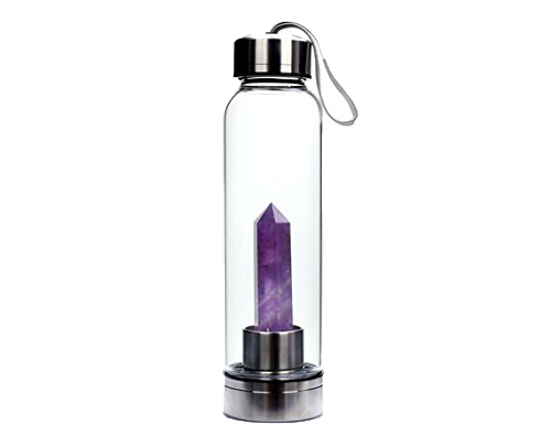 Amethyst Crystal Elixir Healing Water Bottle