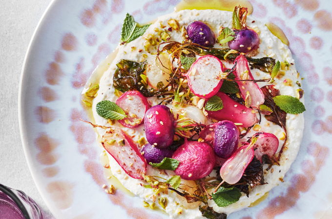 Roasted Radishes with Whipped Ricotta