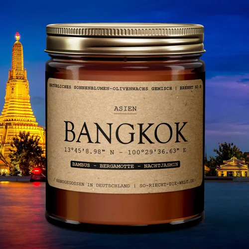 Bougie Parfumée Bangkok - Bambou | Bergamote | Jasmin De Nuit