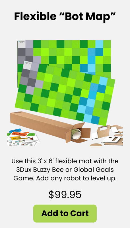The Flexible Site Map Mat is a durable roll-up surface for STEM engineering architecture and urban design projects. Perfect for classrooms and makerspaces it supports hands-on modeling community design challenges, robot programming, and project-based learning. Easy to clean sturdy and designed for repeated use. Ideal for PreK–12.