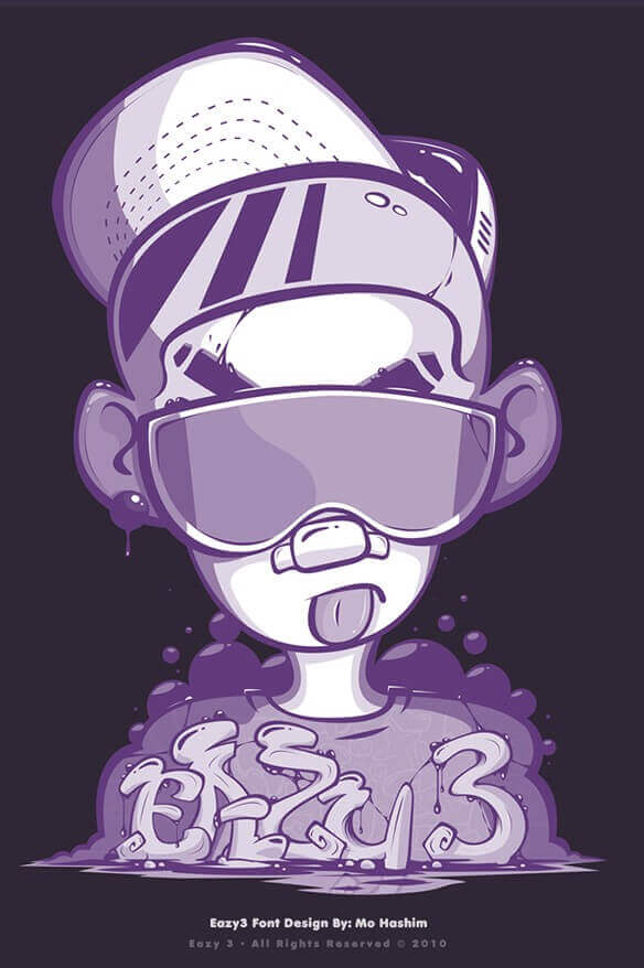 Шрифт - Eazy 3 для Фотошоп