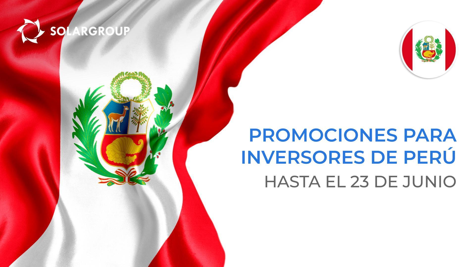 4 promociones para inversores de Perú