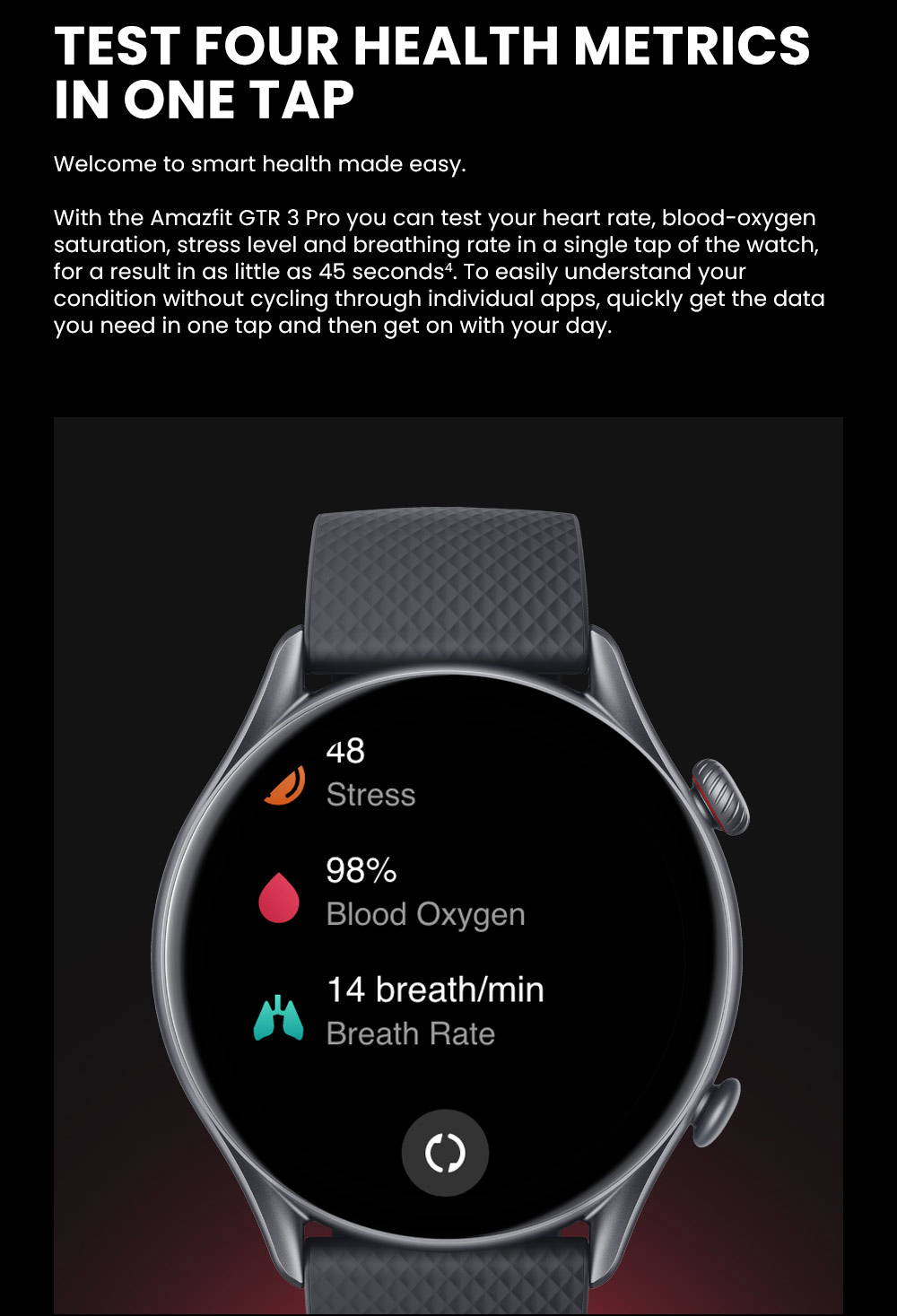 Smartwatch GTR 3 Pro con GPS