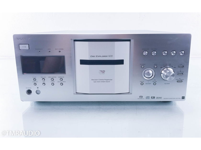 Sony DVP-CX777ES 400 Disc CD / SACD Changer / Player Silver; AS-IS (Damaged; No remote) (13064)