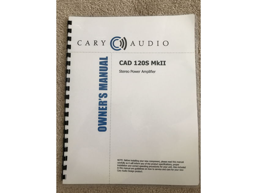 Cary Audio Design CAD-120s mkII Silver