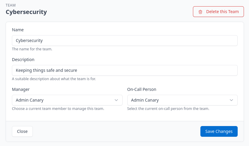 The attributes of a team