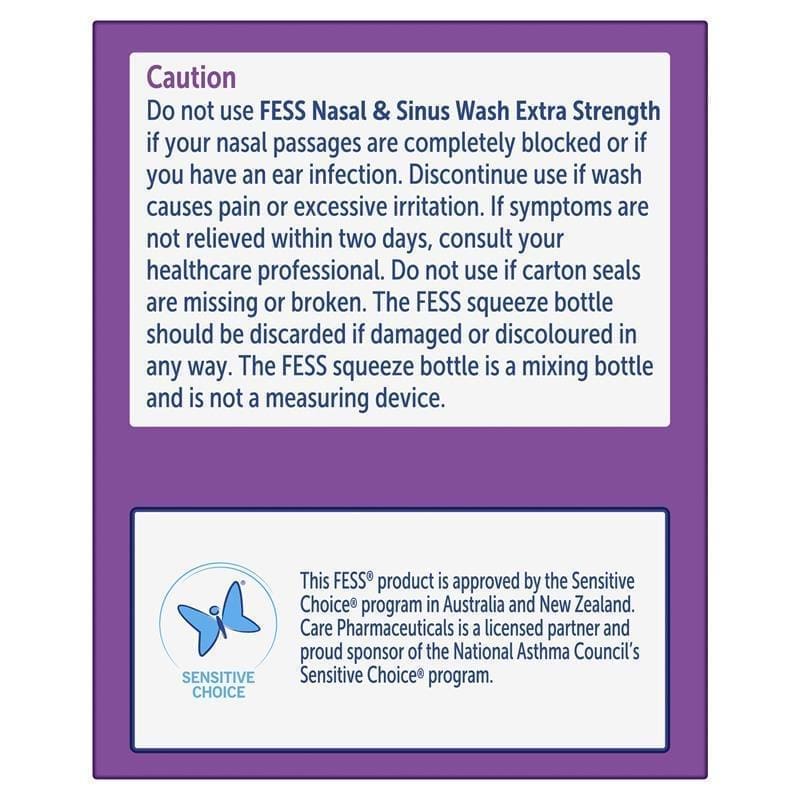Lot of 2| Fess Nasal & Sinus Wash Extra Strength Refill 24 Sachets - Image 4