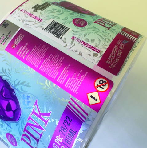 Custom printed barcode roll labels
