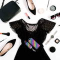 colorful-self-defense-kit-with-black-dress-and accessories colorful-self-defense-kit-with-black-dress-and accessories