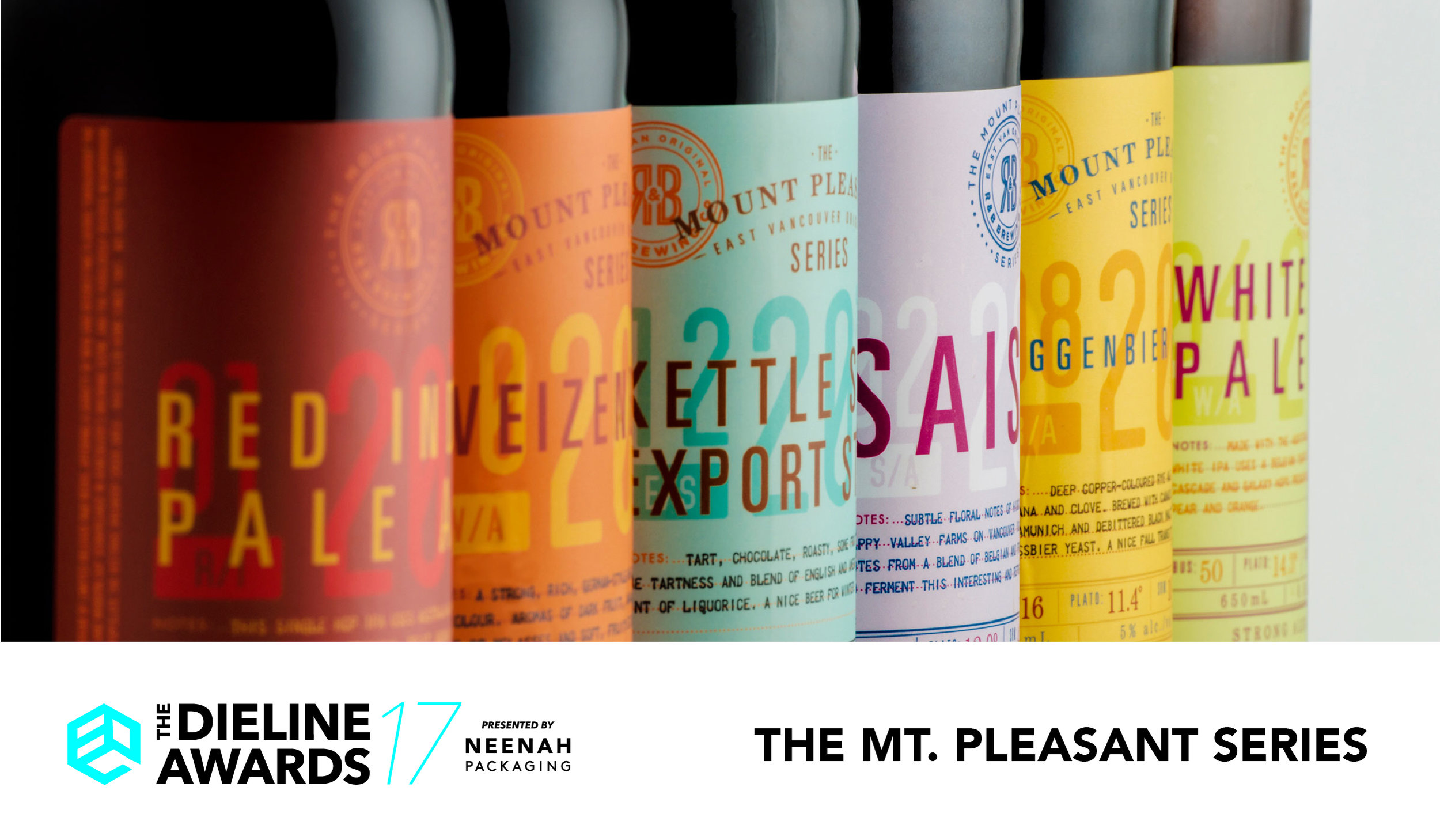 The Dieline Awards 2017 Outstanding Achievements: The Mt. Pleasant Series