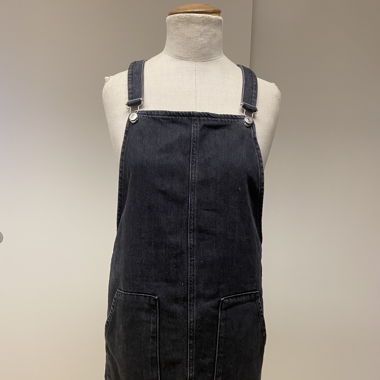 Black denim dress