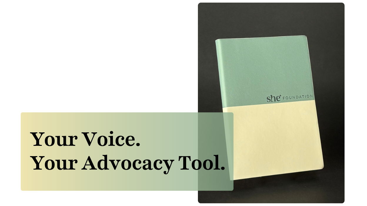 Receive a SHE+ Notebook with Your Monthly Gift
