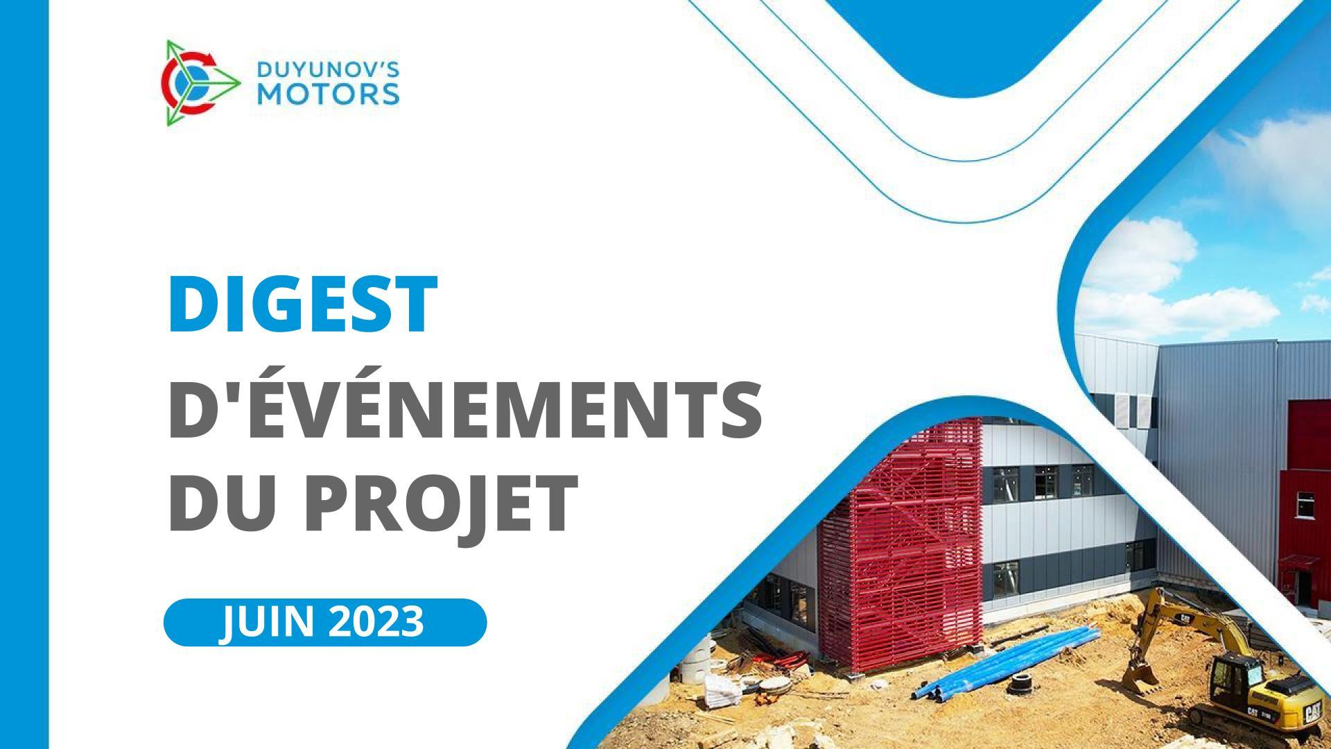 Événements clés du projet en juin