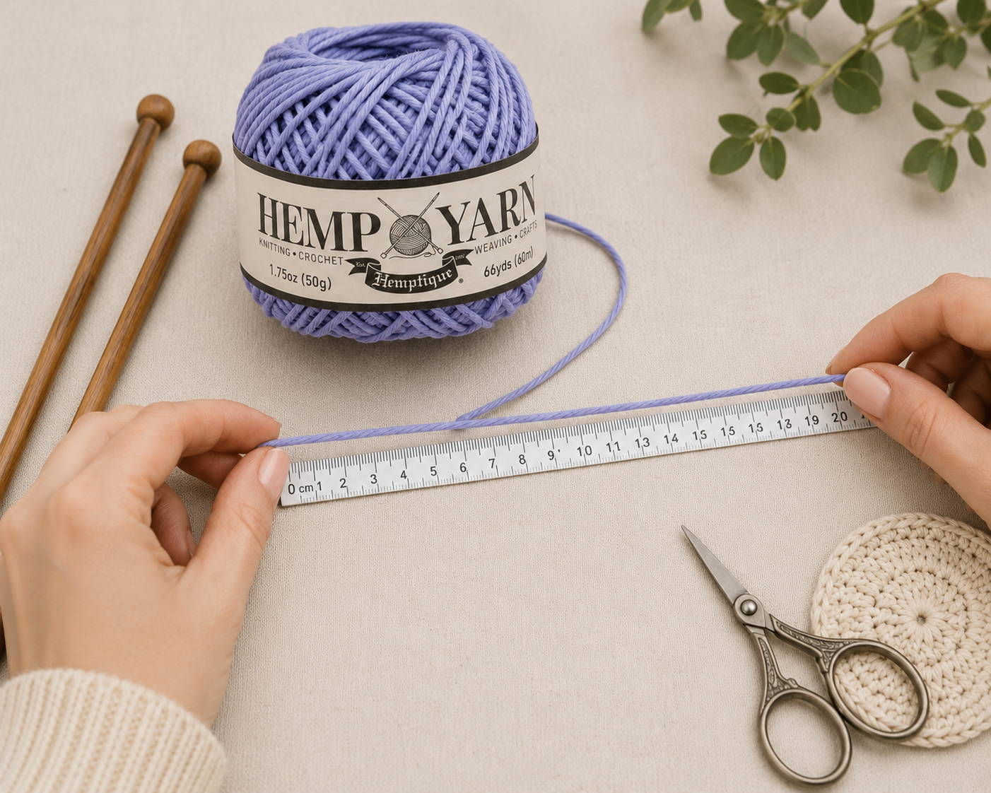 Crochet yarn estimator