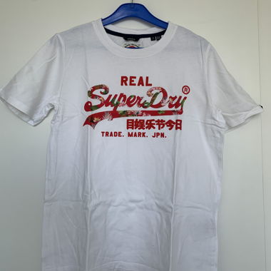 Superdry T-Shirt weiß rot