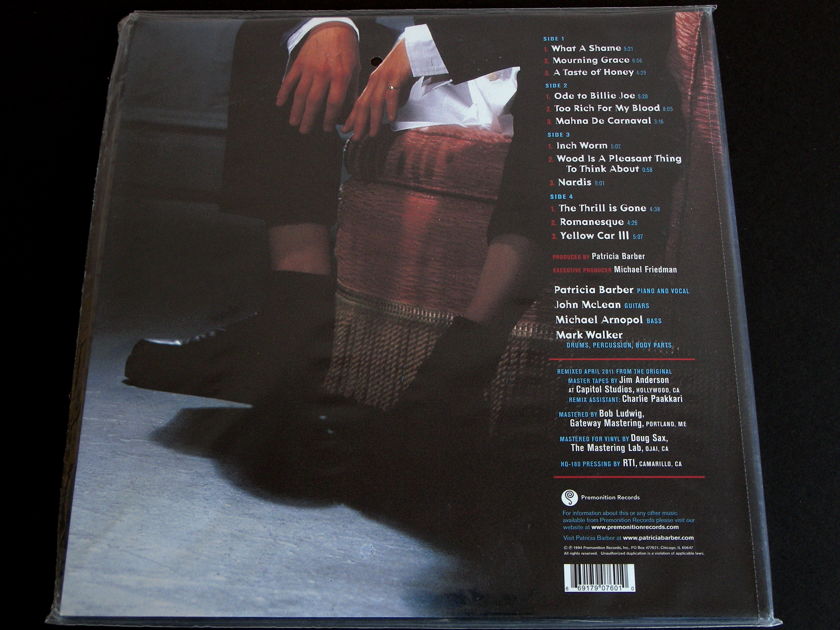 Patricia Barber - Cafe Blue  Premonition Records [90760-1] 2x180g audiophile vinyl Mint [Sealed]