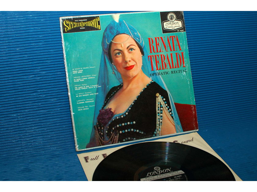 RENATA TEBALDI   - "Operatic Recital" - London 'Blue Back' 1959 early press