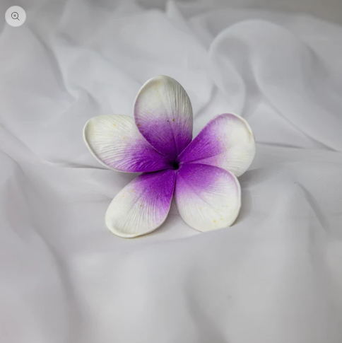 Picasso Frangipani Flowerhead ( 6 Pack ) - Realistic Artificial Flowers - Image 2