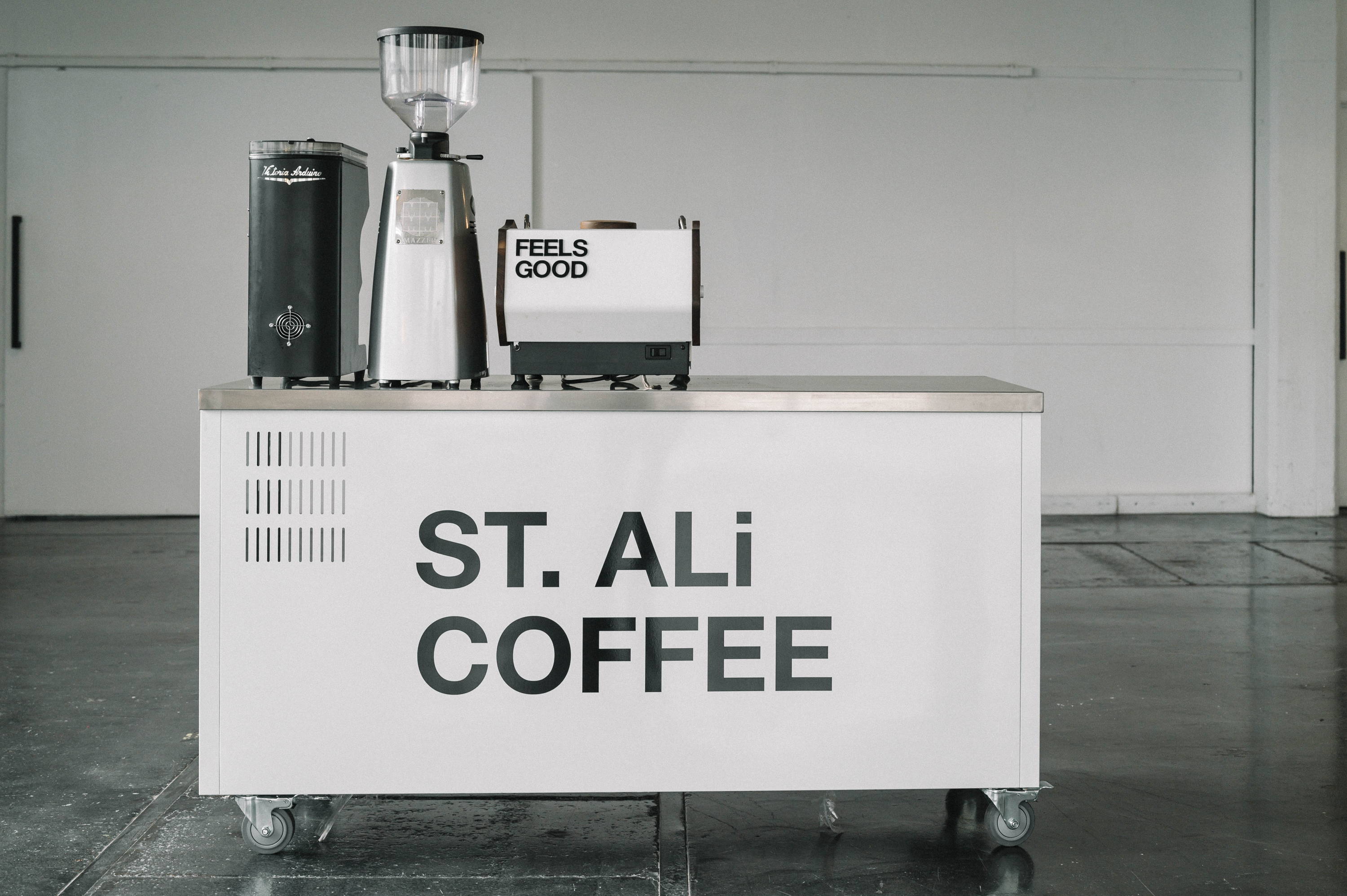 ST. ALI branded coffee tools and equipment