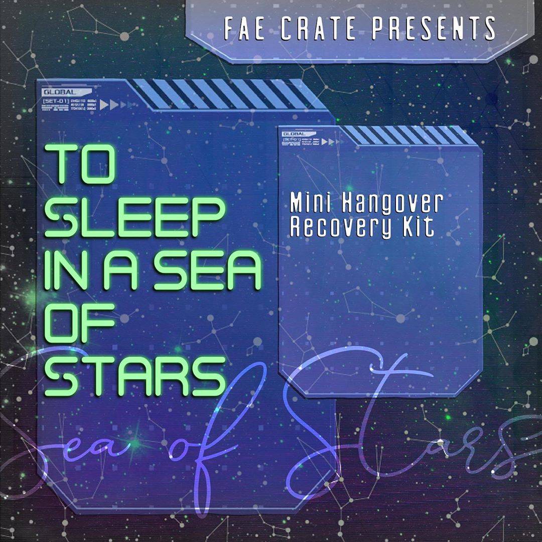 Fae Crate Presents To Sleep in a Sea of Stars Mini Hangover Recovery Kit