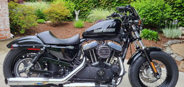 2014 HARLEY-DAVIDSON XL1200X FORTY-EIGHT (VIVID BLACK) motorcycle for rent near Birmingham, MI