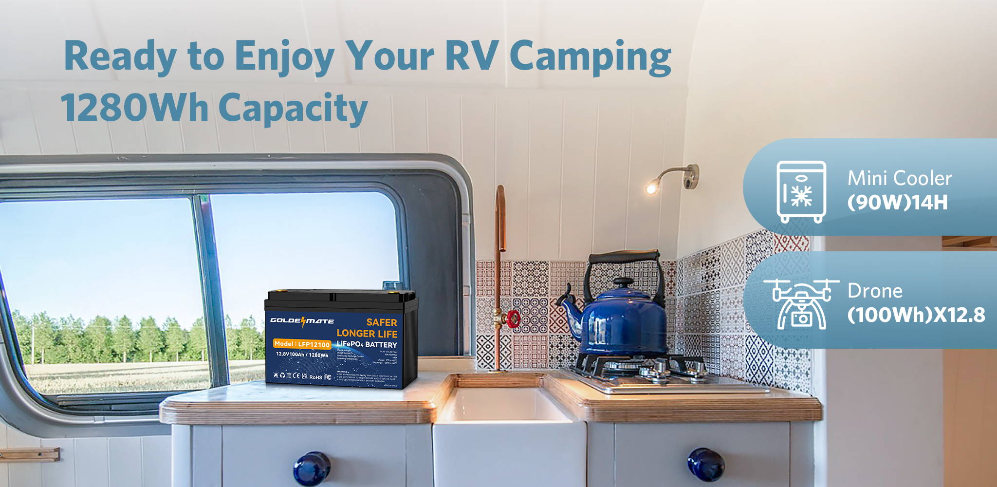 Storyteller Rv Battery RV, Trailer & Camper Deep Cycle Lithium Batteries