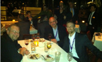 Davis Janowski, Joel Bruckenstein and Bill Winterberg power dinner.
