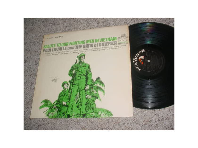PAUL LAVALLE and the band of america - salute fighting men in vietnam lp record rca