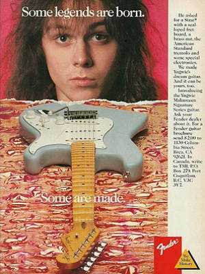 1988 Yngwie Malmsteen Stratocaster advert