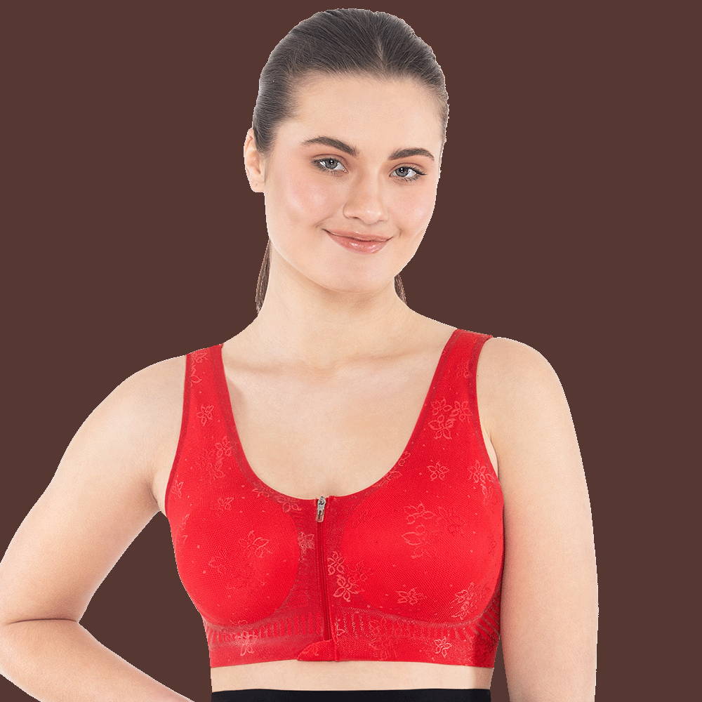 Breezeology Front Open Bra For Women Front Open Bra for women with zipper