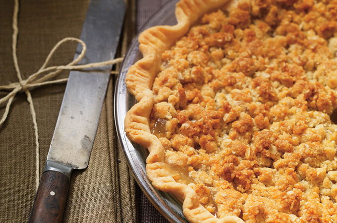 Tarte crumble aux pommes