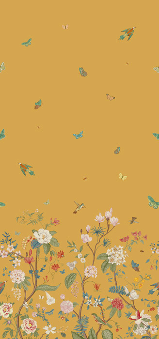 yellow butterfly background