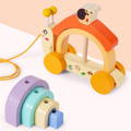 Montessori Wooden Pulling Snail dimensions.