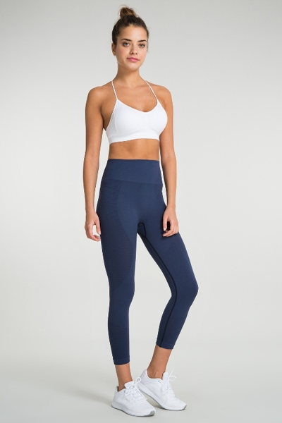 Jerf Womens Gela Navy Blue Seamless Active leggings - Image 3