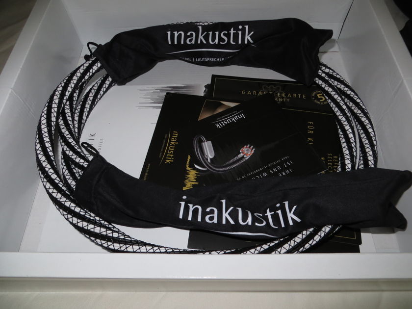 Inakustik Reference LS-1603 2.5M Pair Bi-Wire Speaker Cables - Spades Both Ends