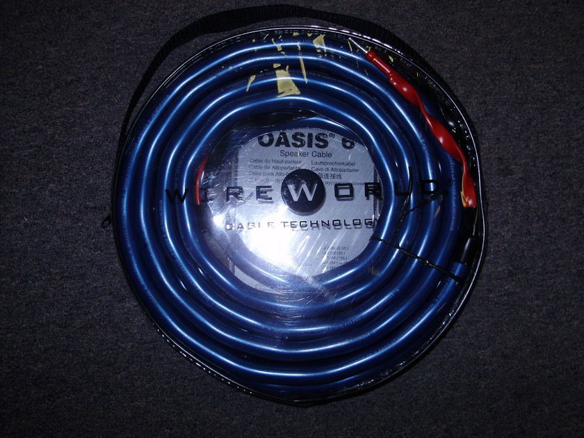 WireWorld  Oasis 6 Speaker Cable 3M pair for mains and 2M single For center Channel,Mint,