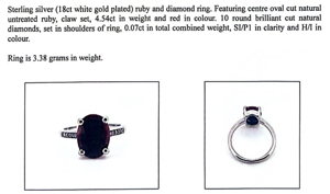 Natural Ruby & Diamond Ring (4.54ct)