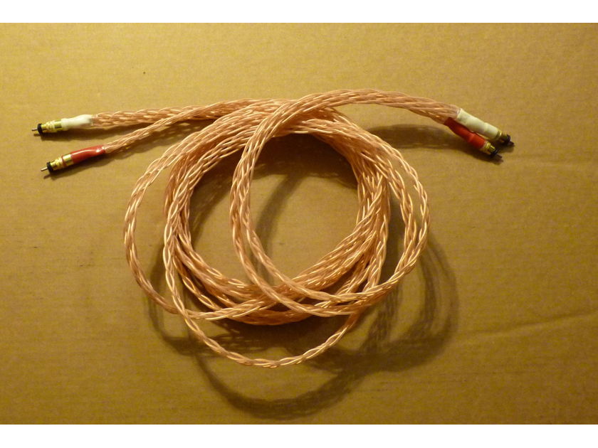 Jena Labs Symphony INTERCONNECT CABLES 12.5 FEET Cryo treated cables RCA with SRCA connectors