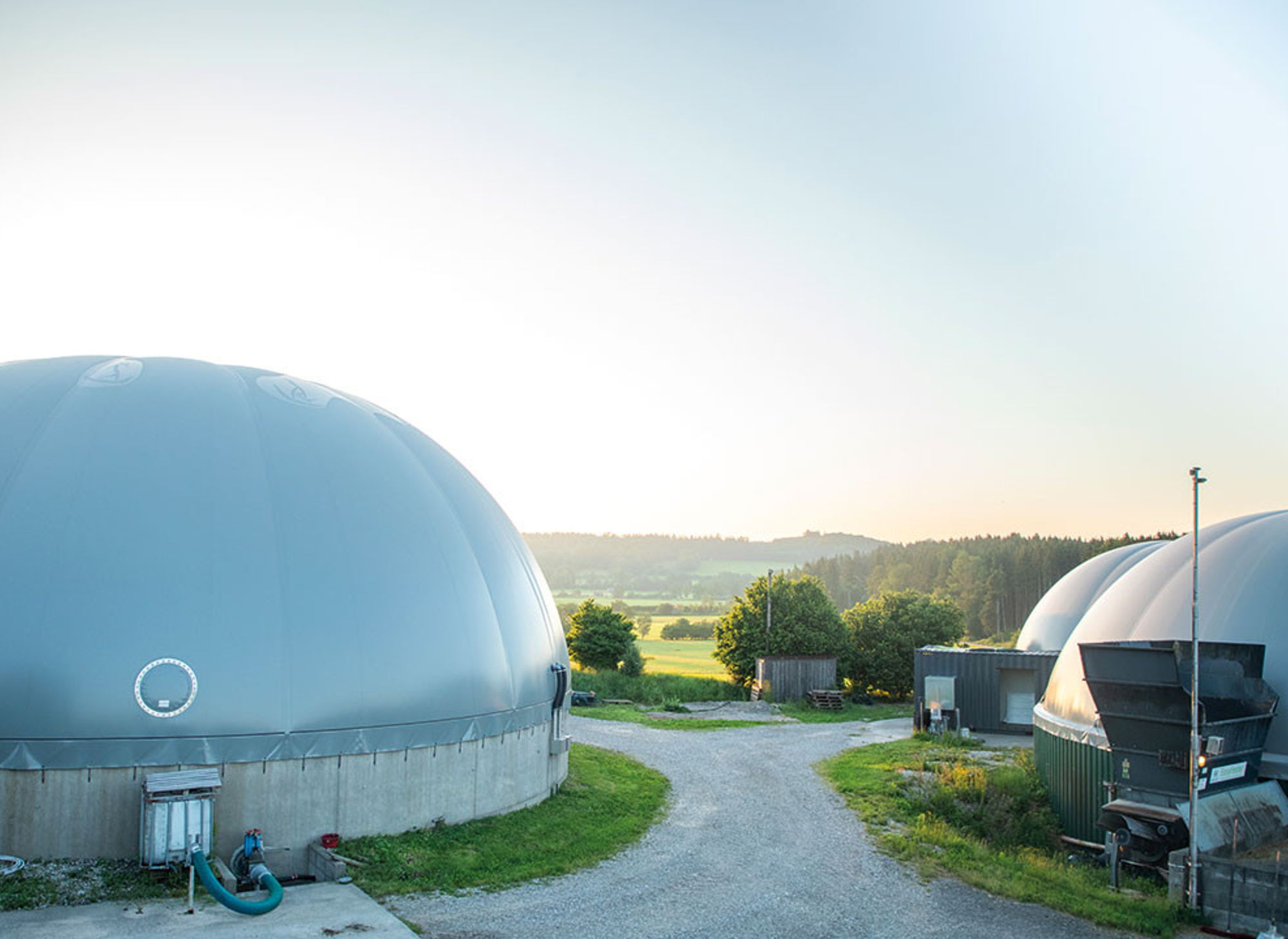 Doppelmembrangasspeicher für Biogasanlagen in der Landwirtschaft