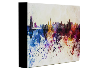 Color canvas wrap