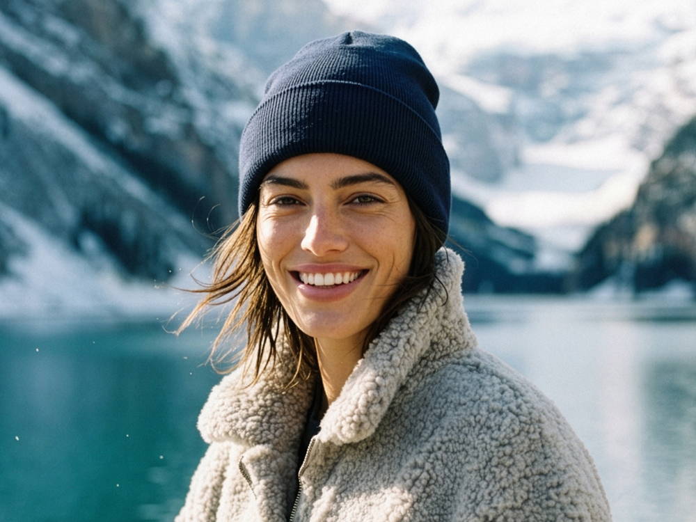 Women wearing pink Kootenay Knit beanies and mittens supporting breast cancer awareness