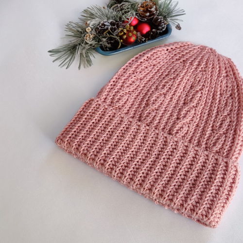 Crochet Cable Beanie Hat
