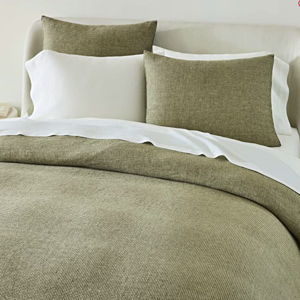 European Flax Linen Mini Waffle Duvet Cover & Shams